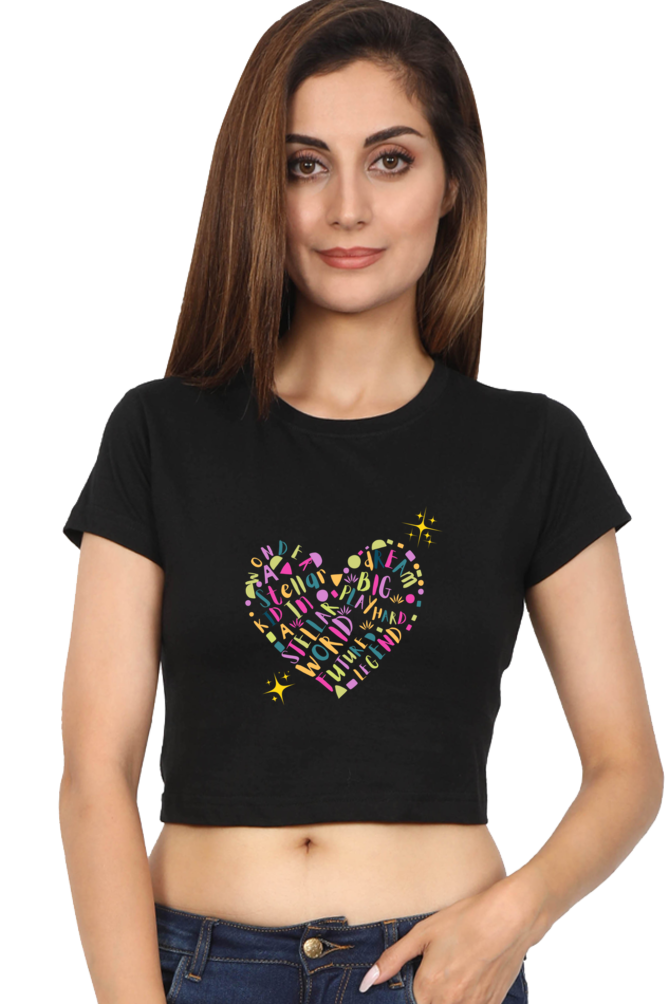 Women Crop Top Black - MAGIC