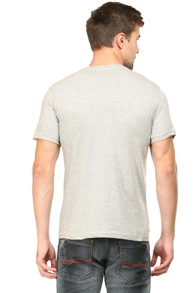 Men Classic Cotton Printed T-shirt Melange