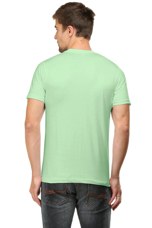 Men Classic Cotton Printed T-shirt Jade