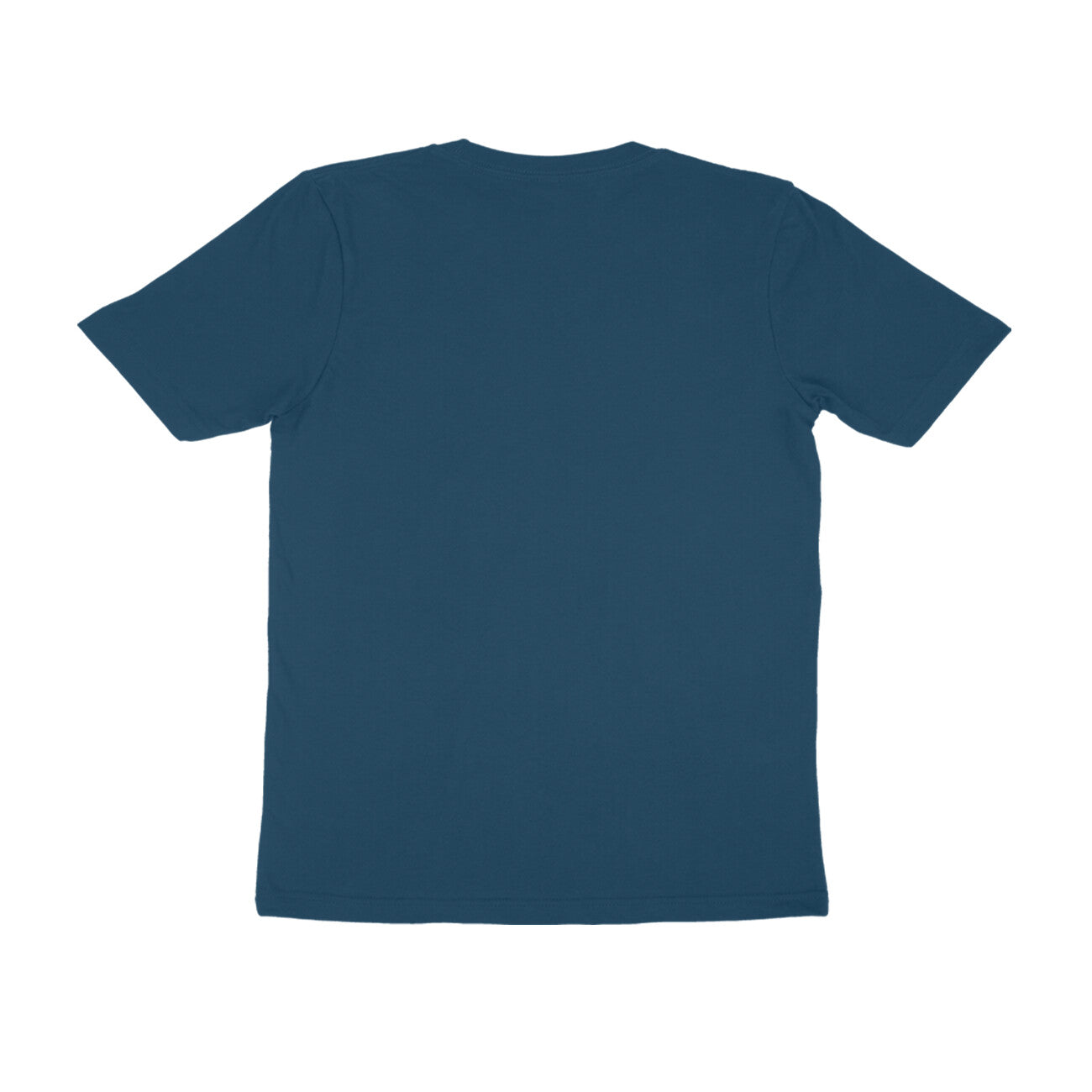 Men Classic Cotton Printed T-shirt Navy Blue