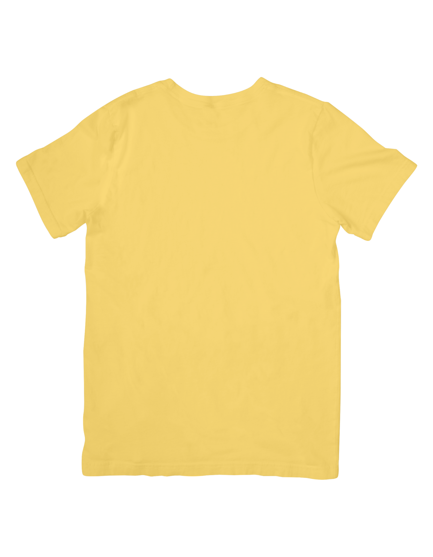 Men Classic Cotton Printed T-shirt Yellow