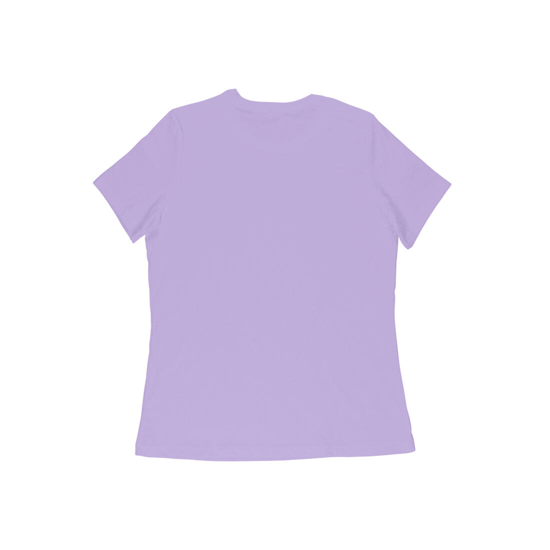 Women Round Neck Half Sleeve Classic Printed T-shirt - Lavender